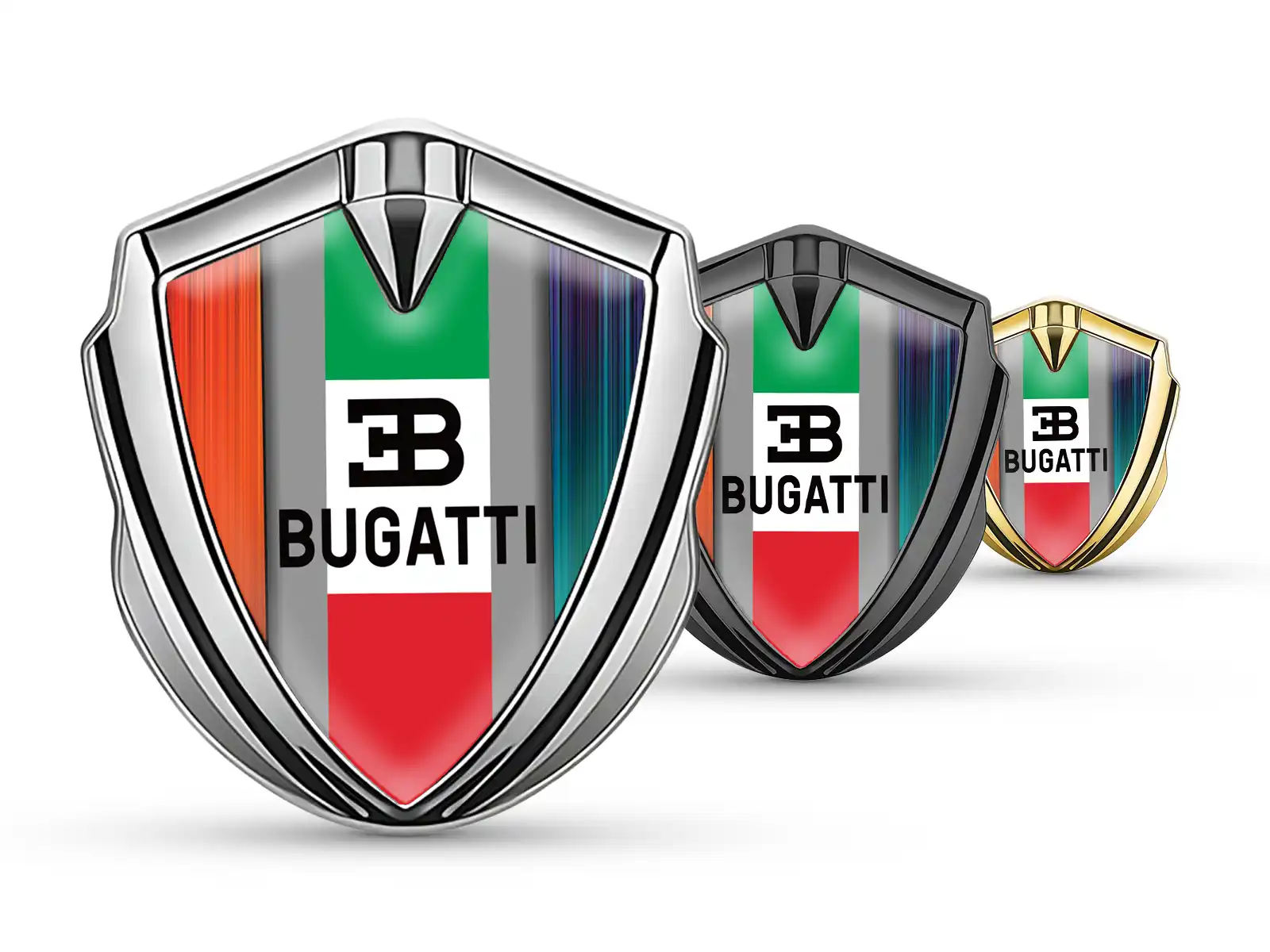 Bugatti Badge Marca Auto Disegno Max Robusto Metallo